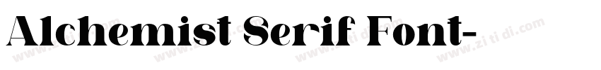 Alchemist Serif Font字体转换 Alchemist Serif Font字体转换